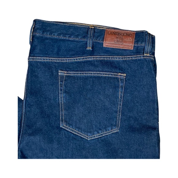 Lands End Square Rigger Mens Traditional Fit Jeans Size 52T x 30 Blue NWT - Picture 7 of 16